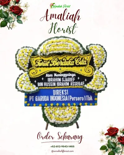 Papan Bunga Duka di Ciamis